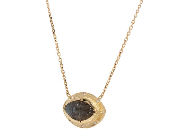 Labradorite, gold, and silver necklace￼ – evan knox designs