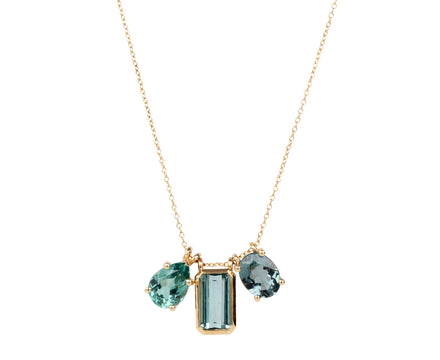 Oval Sapphire Rose Cut Slice Pendant Necklace with Diamond Accent Bale —  Nicole Landaw Jewelry
