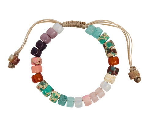 Lena Skadegard Multi Stone Beaded Bracelet