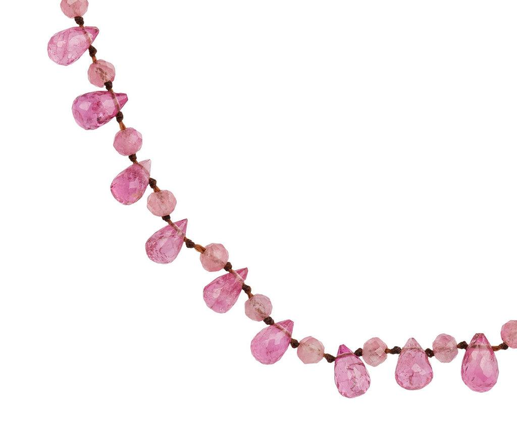 9k Pink Sapphire Necklace