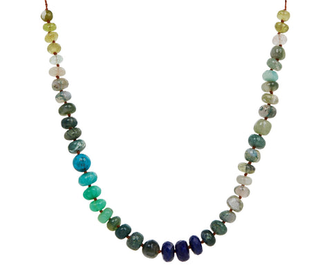 Lena Skadegard Multi Gemstone Beaded Necklace