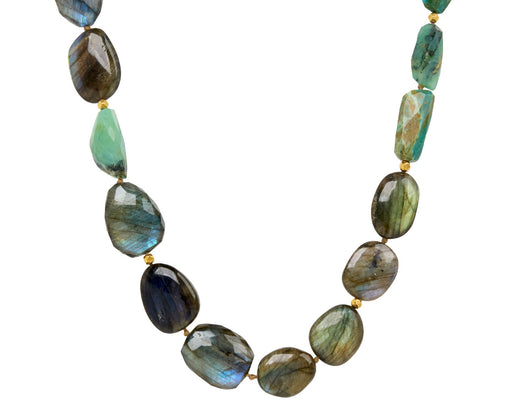 Lena Skadegard Peruvian Opal and Labradorite Beaded Necklace