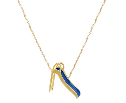 Aliita Electric Blue Side Pendant Necklace