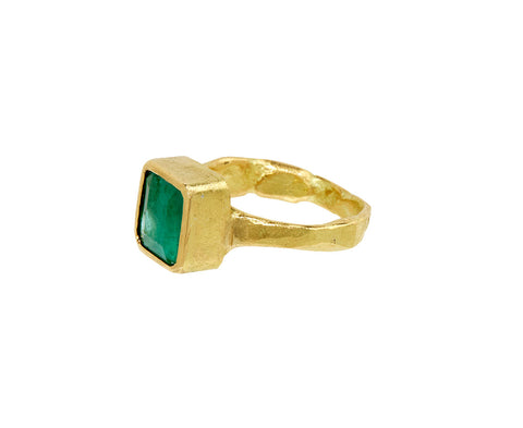 Square Emerald Ring