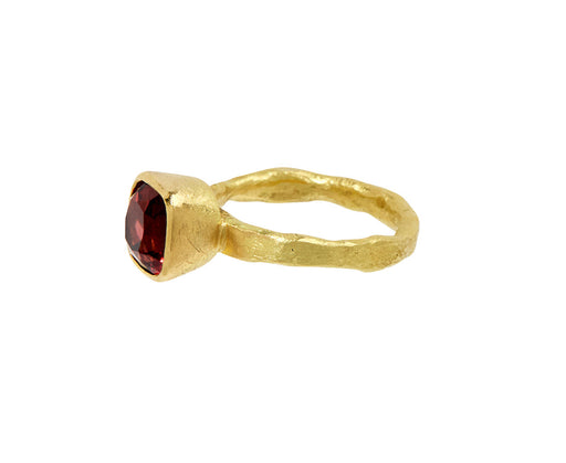 Cushion Cut Malaia Garnet Ring