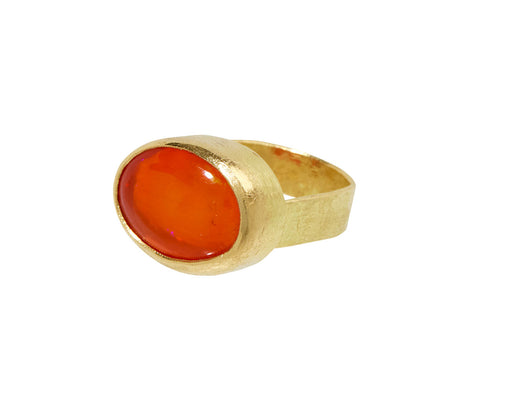 Mexican Fire Opal Ring