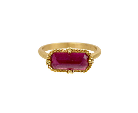 Amali Rectangular Tourmaline Ring