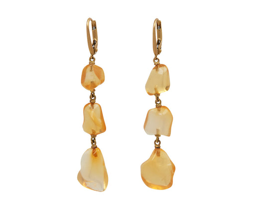 Mexican Orange Opal Sweetie Momo Earrings