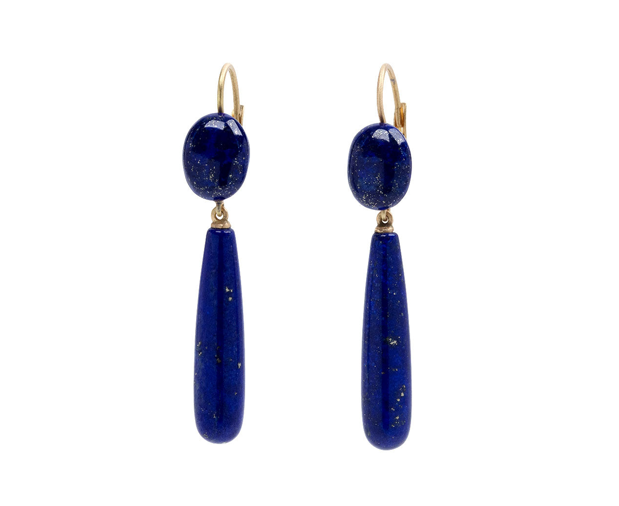 Anaconda Lapis New Oval Drop Earrings