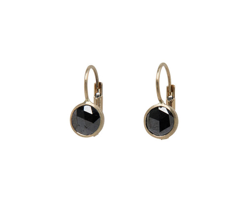 Round Black Diamond Gwyneth Earrings