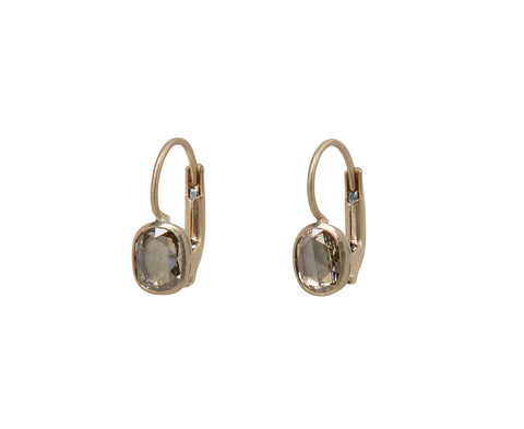 Oval Champagne Diamond Gwyneth Earrings