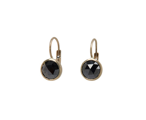 Black Diamond Rose Cut Gwyneth Earrings