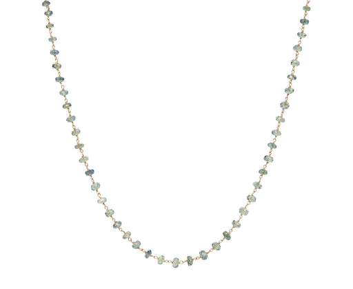 Green Sapphire Rosary Leah Necklace