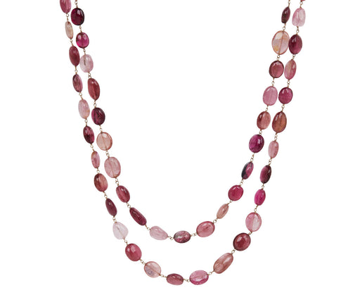 Pink Tourmaline Rosary Paulette Necklace