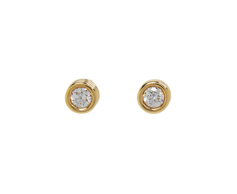 Mini Diamond Grotto Stud Earrings