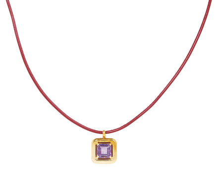 Bea Bongiasca Amethyst Candy Pendant Necklace