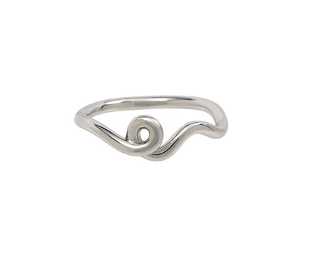 Bea Bongiasca White Gold Wave Ring
