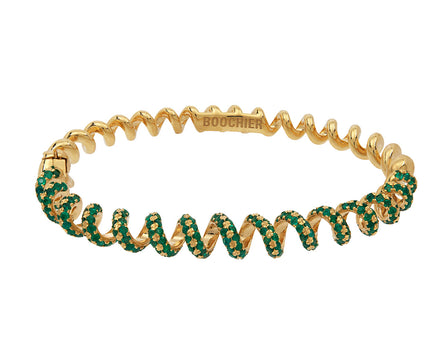 Emerald Slinkee Bangle Bracelet