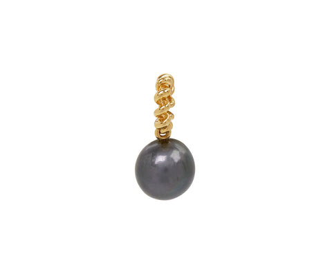 Gray Pearl Beaching Charm Pendant ONLY