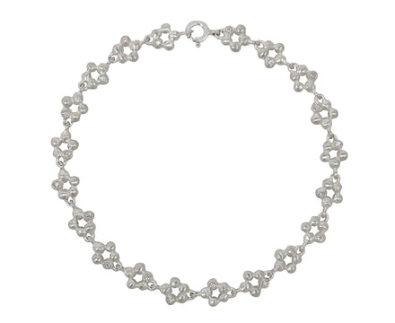 Branch Silver and Diamond Cluster Bracelet