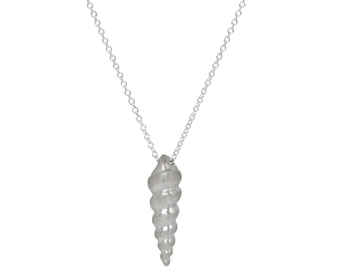 Branch Spiral Shell Pendant Necklace