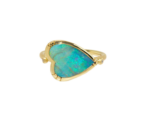 Opal Heart Ring