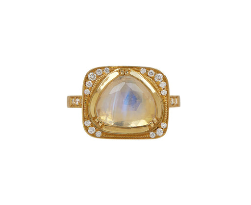 Moonstone Shield Ring