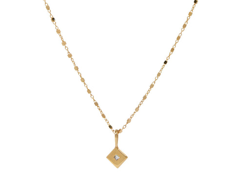 Zoë Chicco Diamond Shaped Pendant Necklace