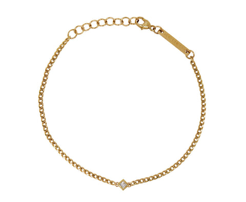 Zoë Chicco Curb Link Chain and Diamond Bracelet