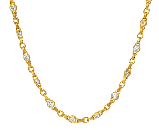 Diamond Signature Chain Necklace