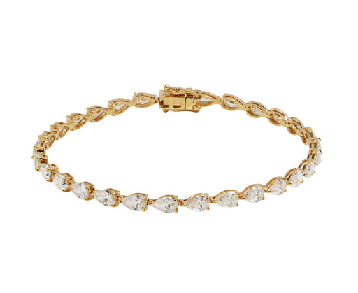 Pear Shaped Diamond Boa Bracelet