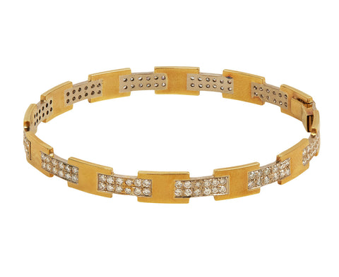 Two Tone Diamond Bracelet