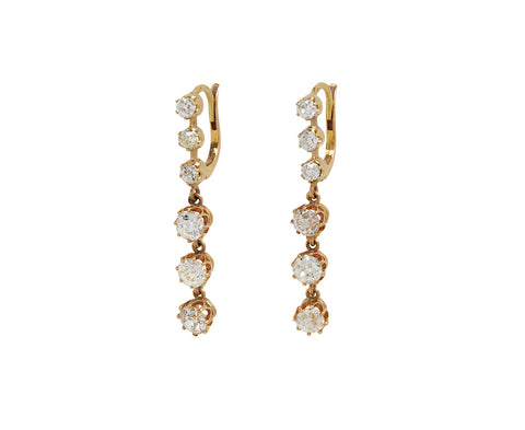 Victorian Diamond Drop Earrings