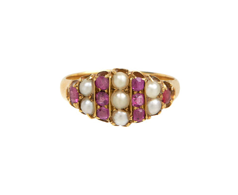 Ruby and Pearl Ring