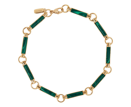 Malachite Stone Chain Bracelet