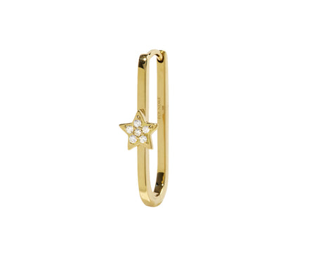 Diamond Star Fob Earring