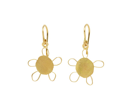 Medium Dangly Flower Earrings