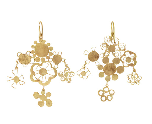 Flowery Chandelier Earrings