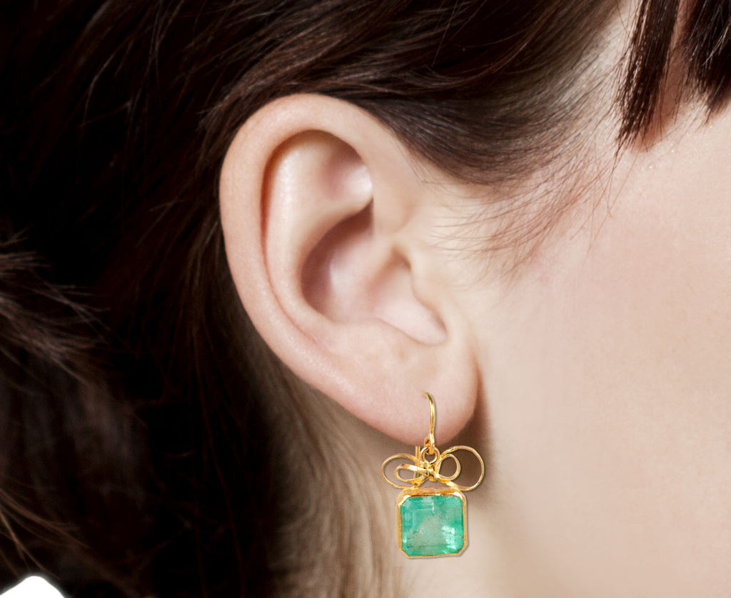 Green Ribbon Earrings – Sicis Jewels