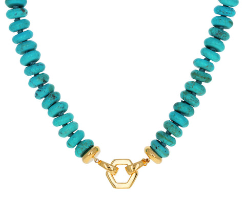Turquoise Rondelle Foundation Necklace