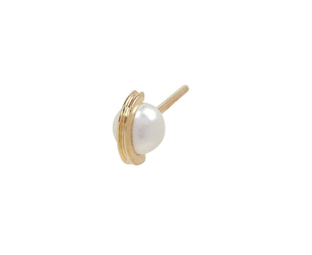 Hirotaka Mini Beluga Pearl SINGLE Stud Earring