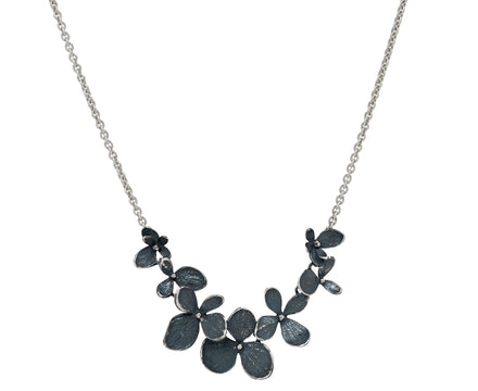 John Iversen Two Tone Hydrangea Flower Necklace