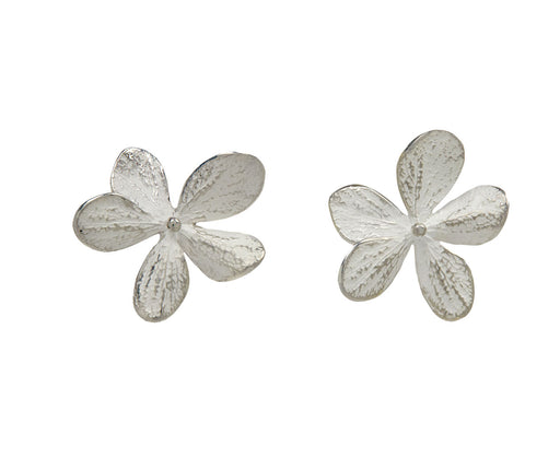 Four Part Hydrangea Stud Earrings