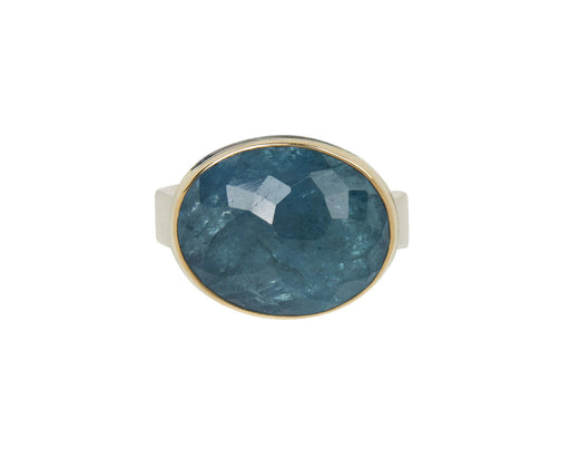 Jamie Joseph Oval Inverted Aquamarine Ring