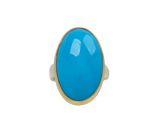 Jamie Joseph Oval Sleeping Beauty Turquoise Ring