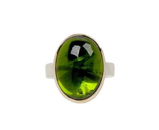 Jamie Joseph Smooth Oval Peridot Ring