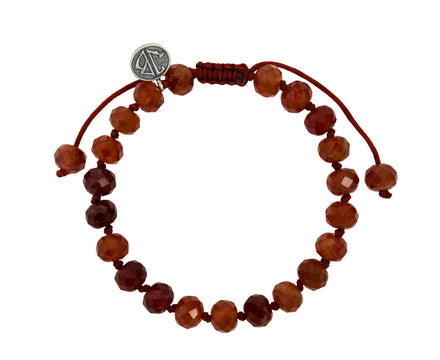 Beaded Hessonite Garnet Bracelet