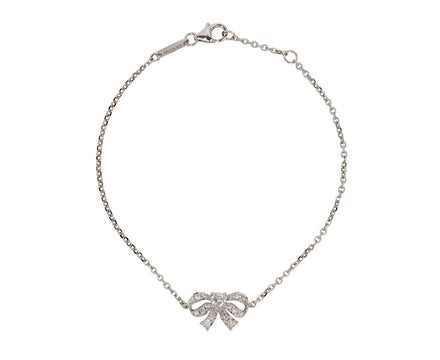 White Gold Bow Bracelet