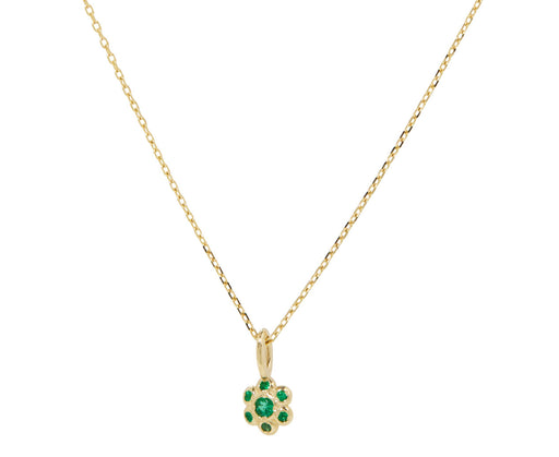 Emerald Flower Necklace