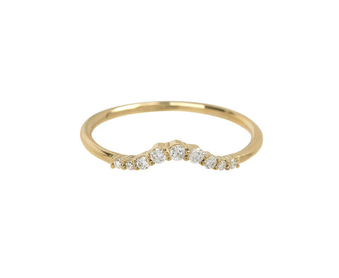 Jennie Kwon Diamond Ripple Arch Ring